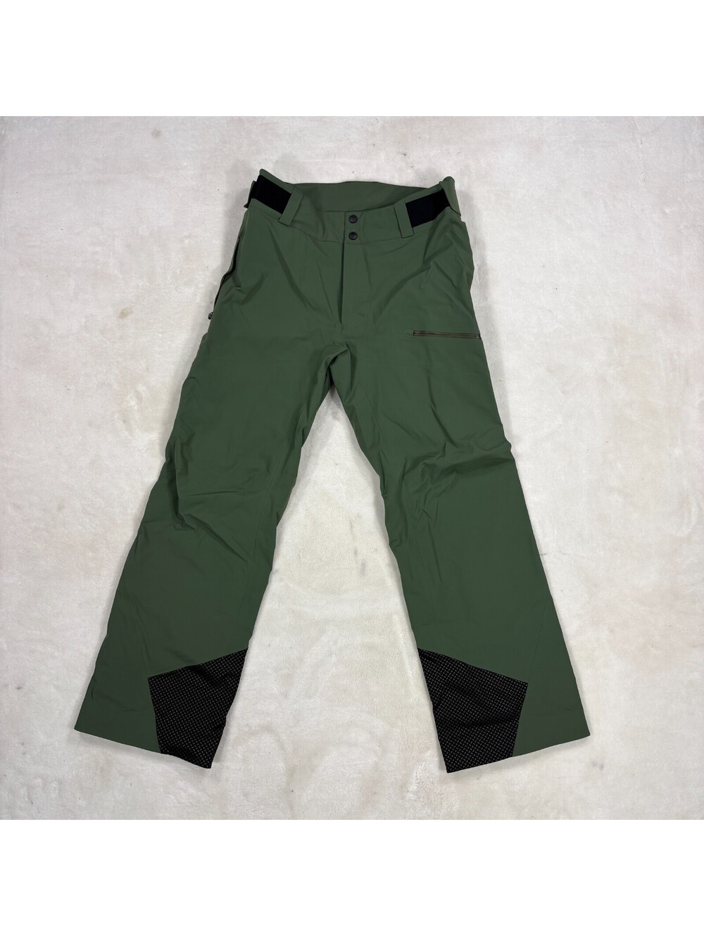 Head Mens M/L US 34 Green Ski Snowboard Pants Adjustable Waist Zip Pockets